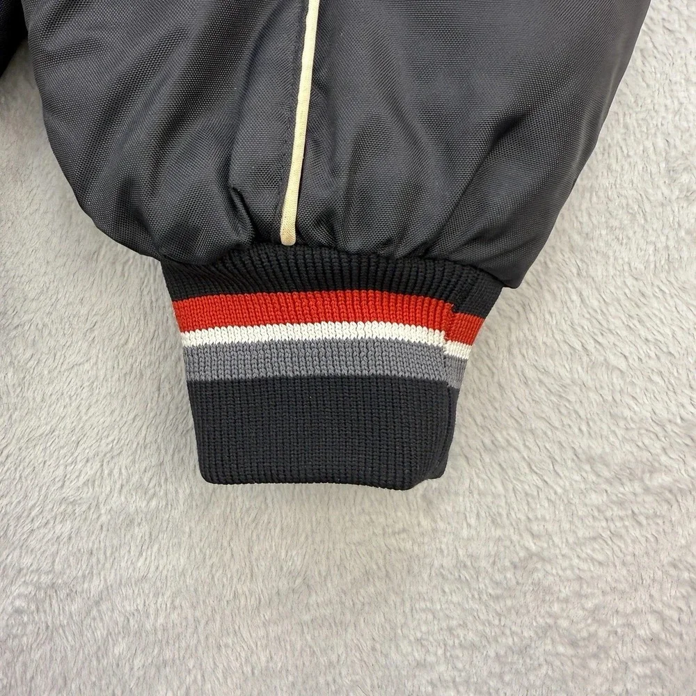 Yamaha Jacket Mens Large Maxim Wear Vintage Snowmobile Black Quilted